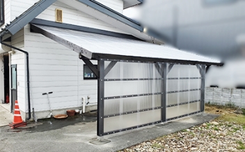 カーポート工事後1